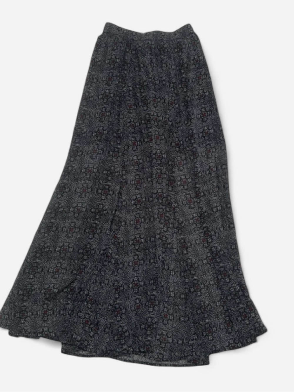 Abercrombie & Fitch Dark Floral Maxi Skirt - Black, Gray